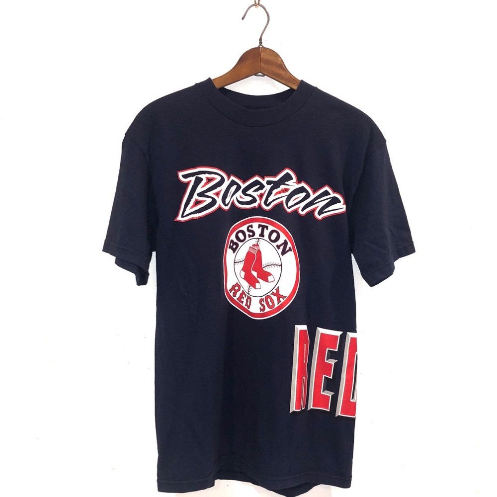 Boston Red Sox Logo Navy Blue & Red Tee